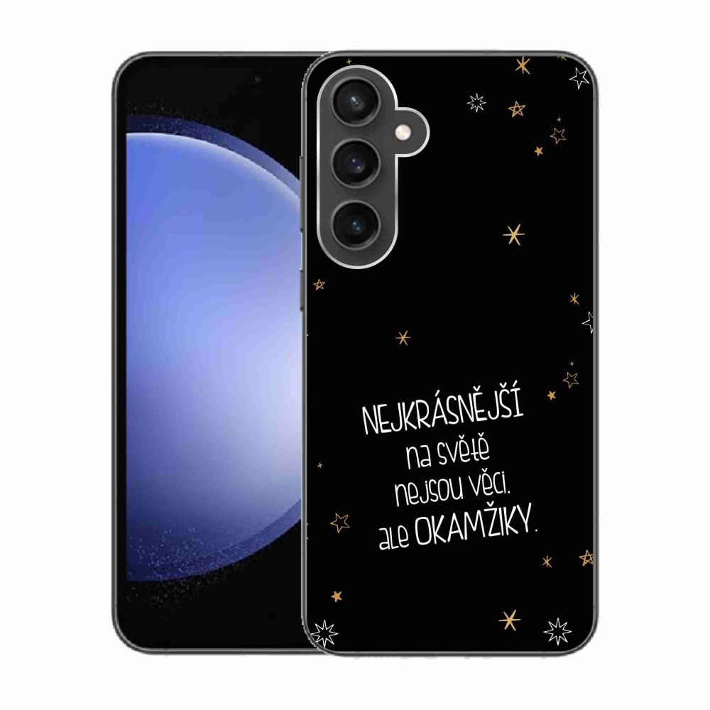 Gél borítás mmCase Samsung Galaxy S23 FE - idézem 4 fekete háttér