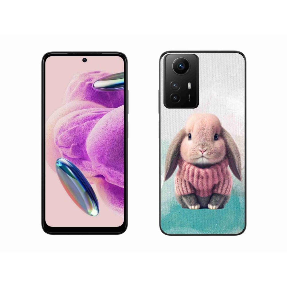 Gél borítás mmCase a Xiaomi Redmi Note 12S-hez - nyúl pulóverben