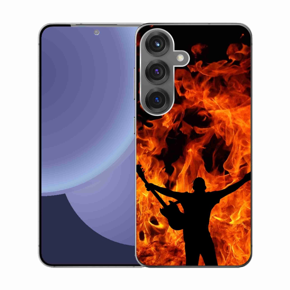Gél borítás mmCase Samsung Galaxy S25 - zenész és tűz