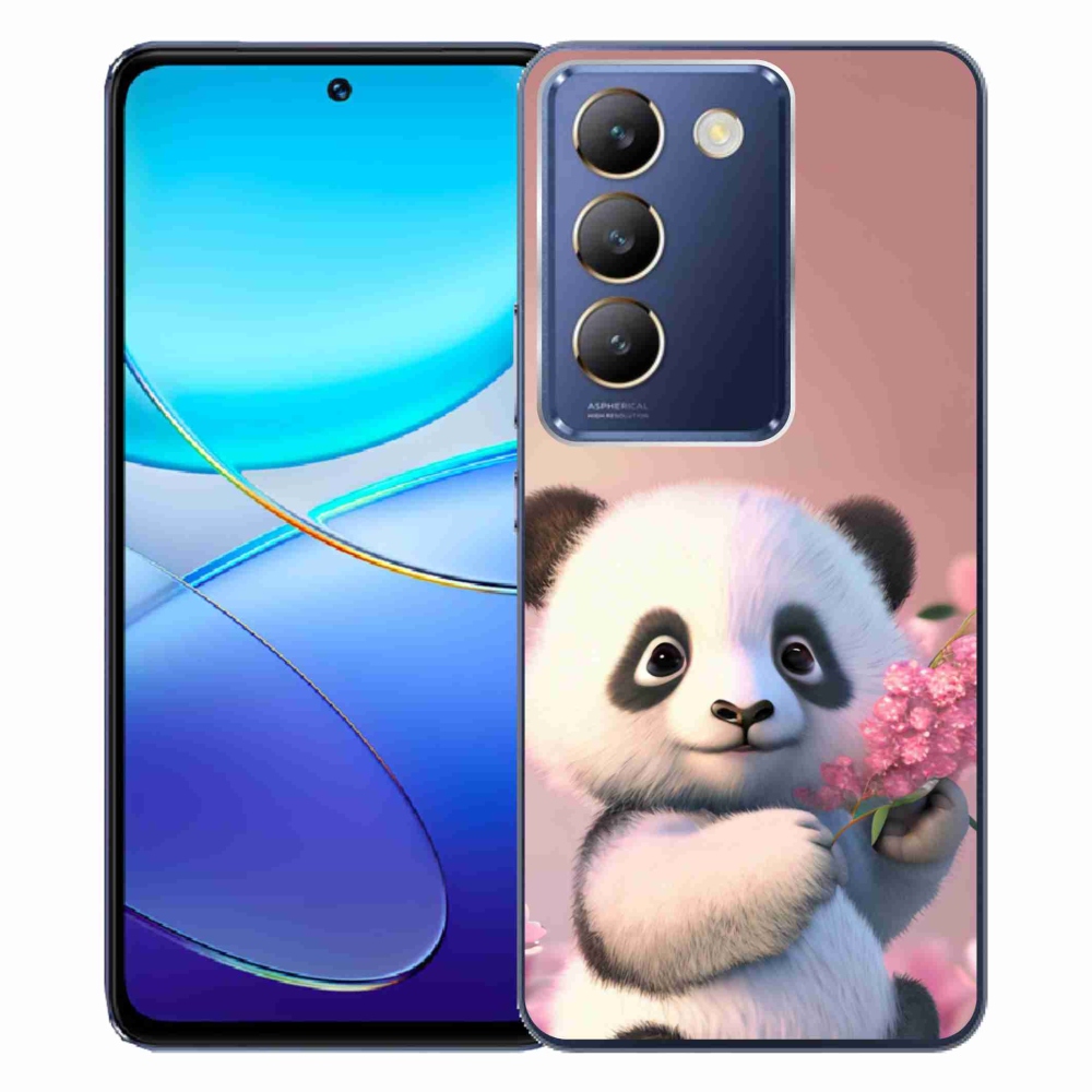 Gél borítás mmCase a Vivo V40 SE 4G/5G készülékhez - aranyos panda