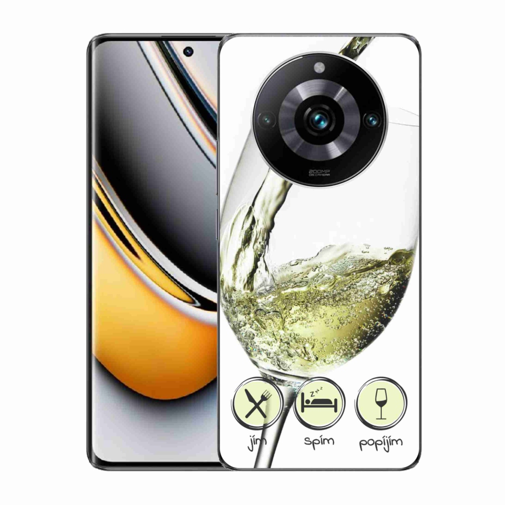 Gél tok mmCase a Realme 11 Pro/11 Pro+ készülékhez - borospohár fehér