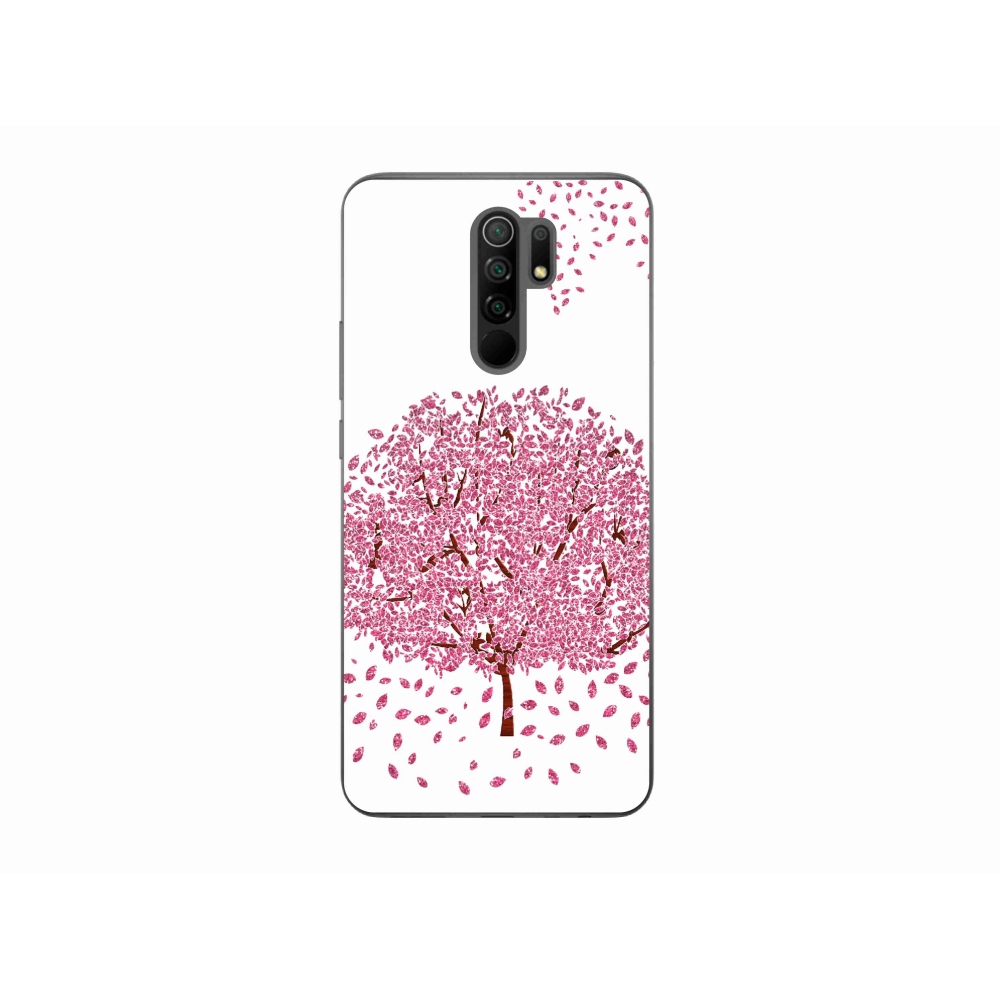 Gél borítás mmCase a Xiaomi Redmi 9-hez - rajzfilmfa levelekkel