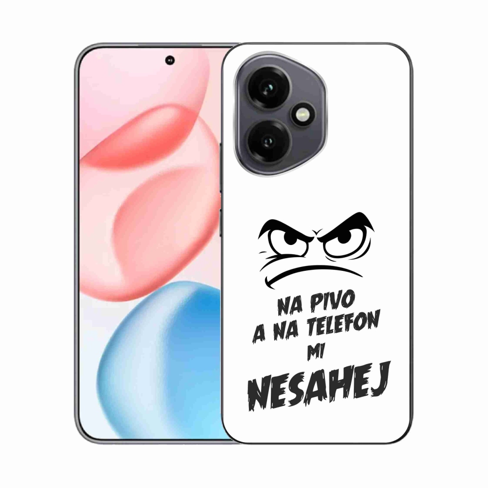 Zselés borító mmCase a Honor 400-hoz - sör motívum 2 fehér háttér