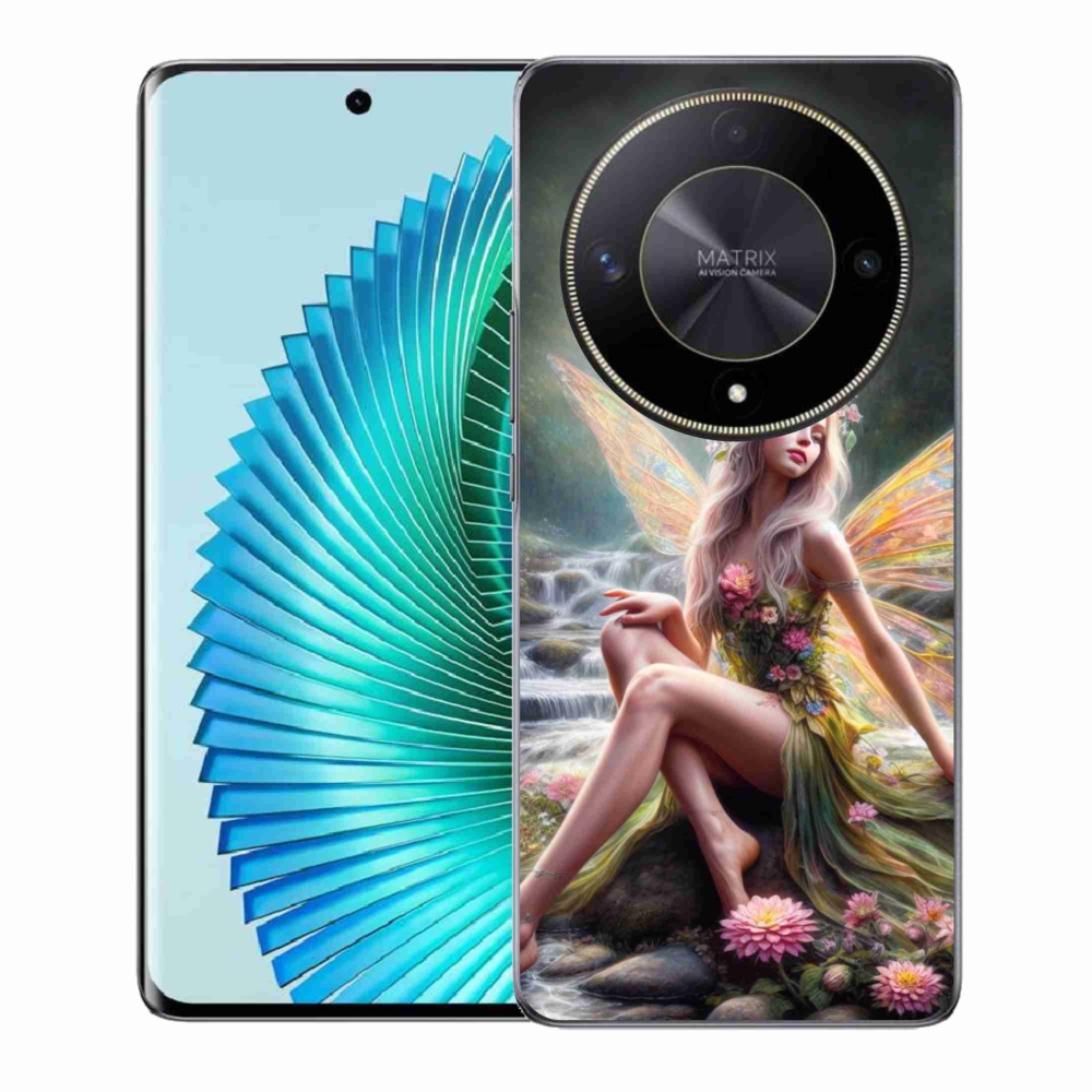 Zselés borítás mmCase a Honor Magic 6 Lite 5G - pillangó nőhöz 1