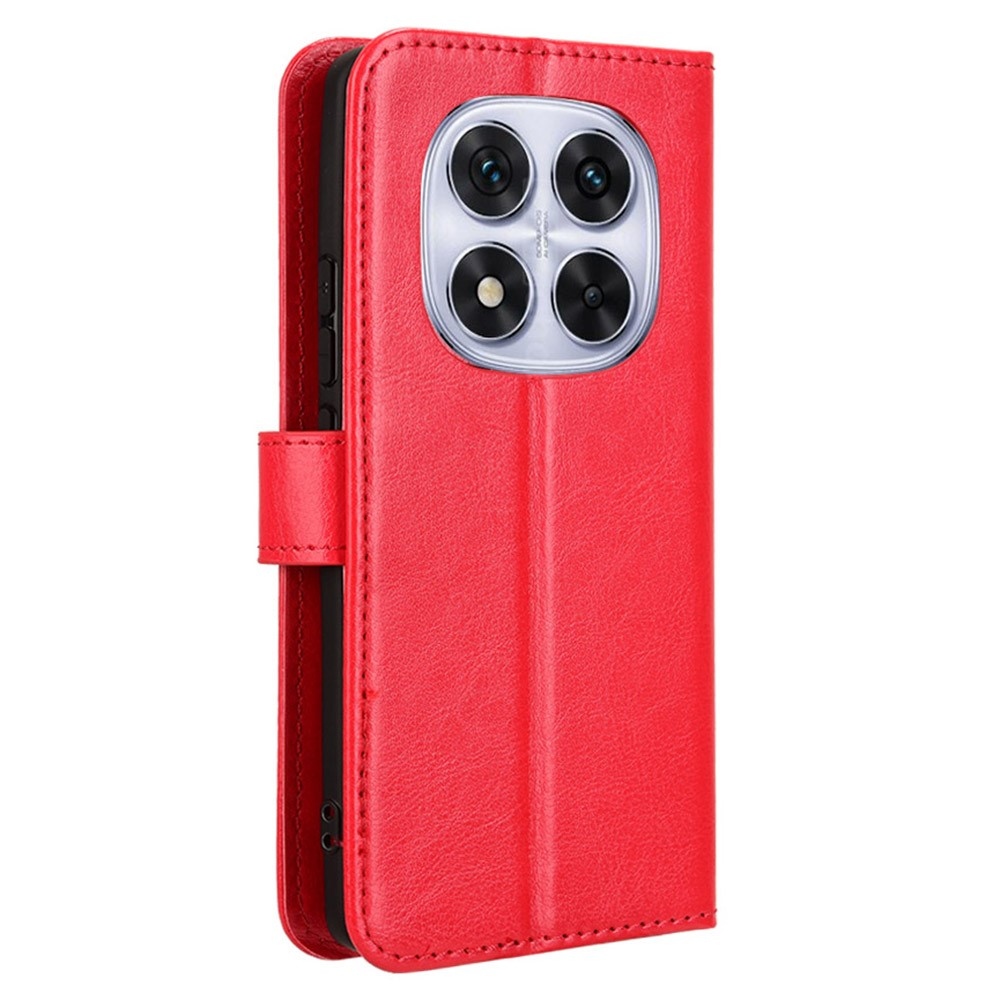 Őrült könyv tok Xiaomi Redmi Note 14 Pro 5G/Poco X7 5G/Note 14 Pro+ 5G - piros