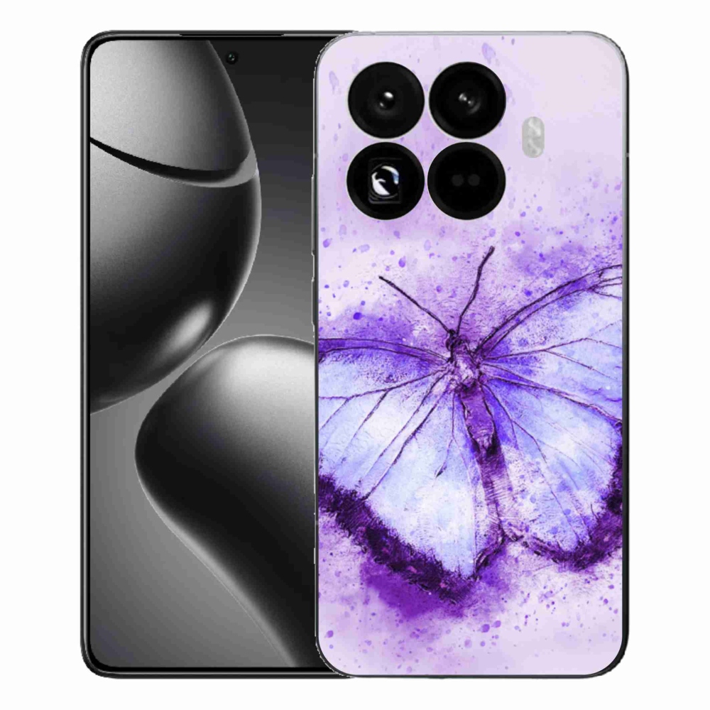 Gél borítás mmCase a Xiaomi 15T Pro számára - lila pillangó