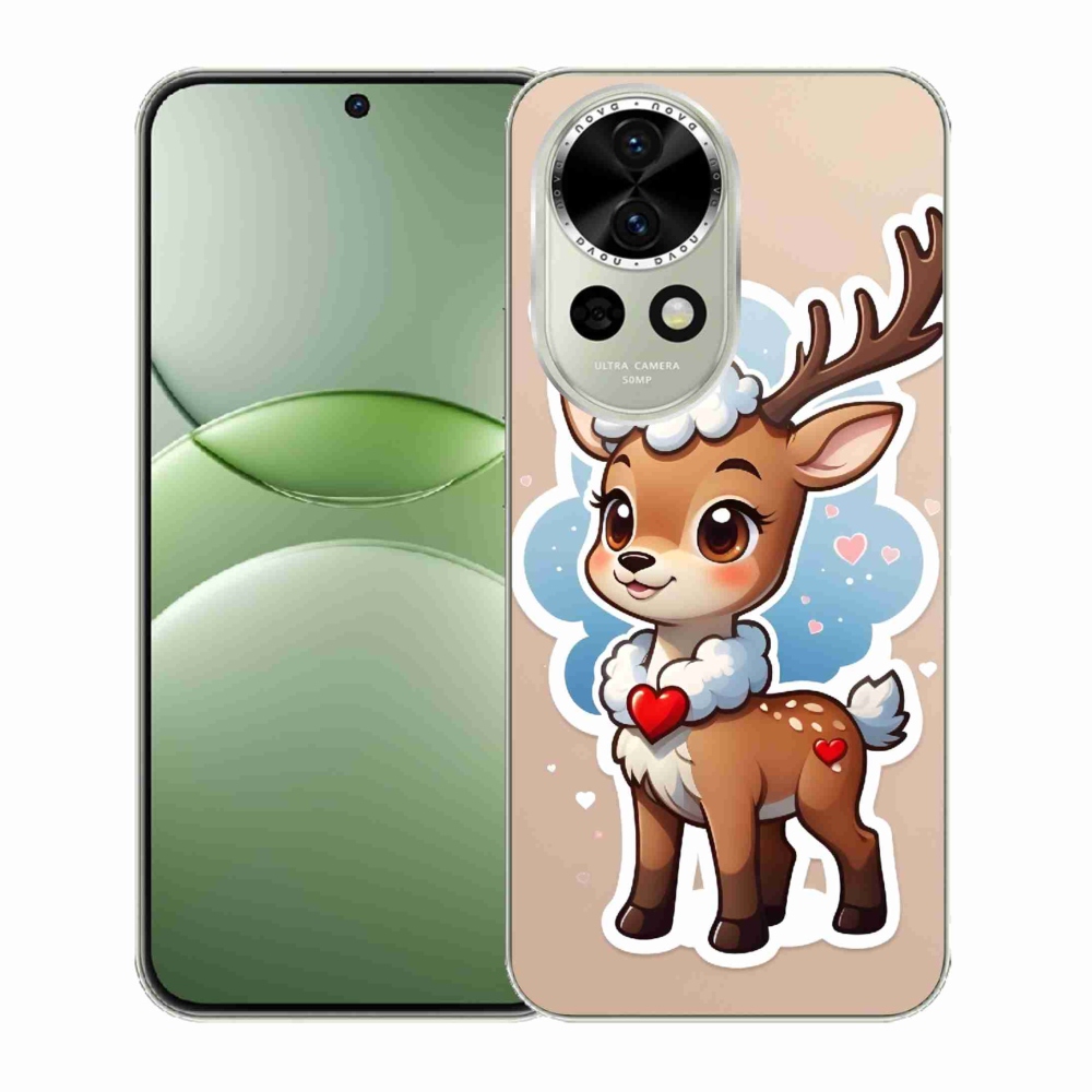 Gél borító mmCase a Huawei Nova 13 5G készülékhez - rajzfilm rénszarvas