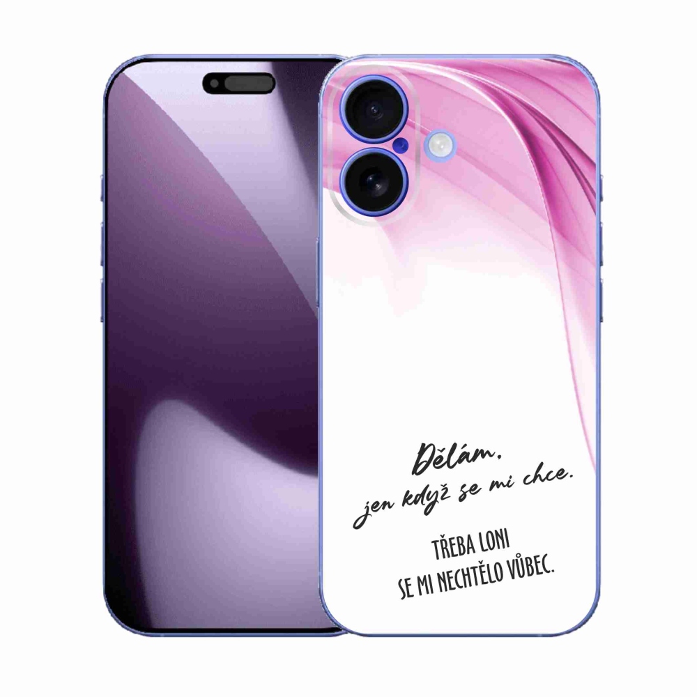 Gél borító mmCase iPhone 17 készülékhez - vicces szöveg 12 fehér háttér