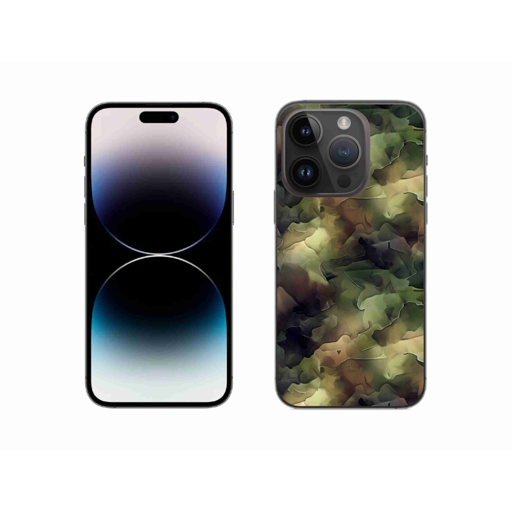 Zselés borítás mmCase iPhone 14 Pro készülékhez - terepszínű minta 10