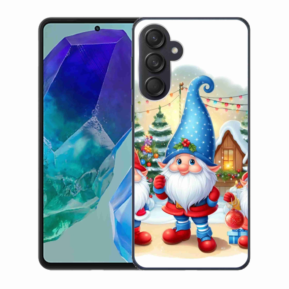 Gél borítás mmCase Samsung Galaxy M55 5G - Karácsonyi manók