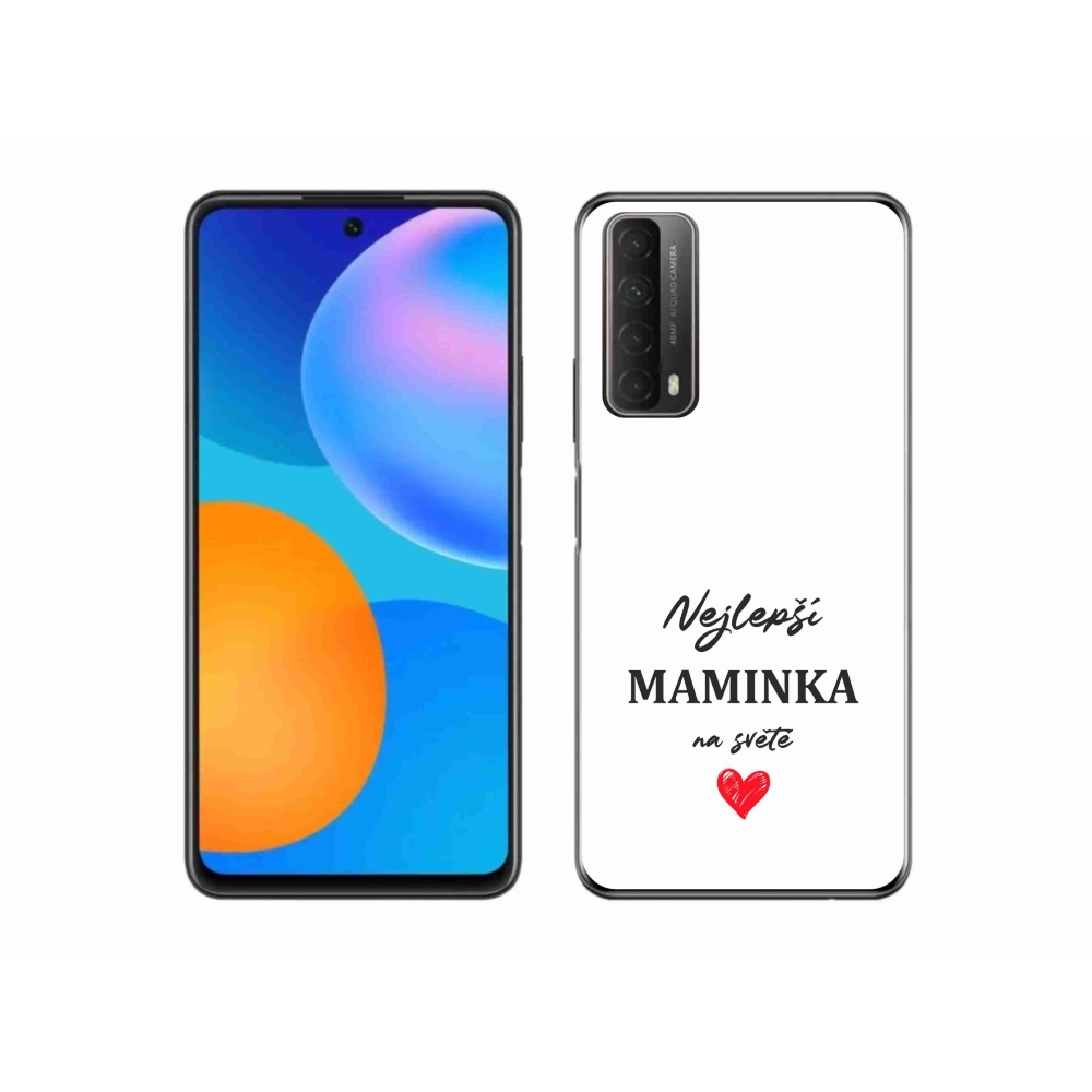 Gél borító mmCase a Huawei P Smart (2021) - legjobb anya 1 fehér háttér