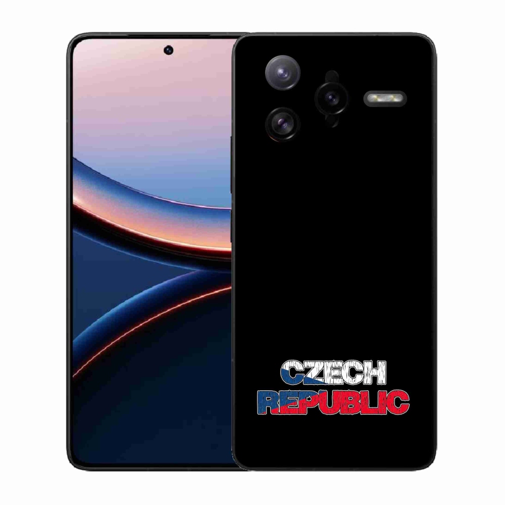 Gél borítás mmCase a Xiaomi Poco F7 Ultra - Csehország fekete háttérrel