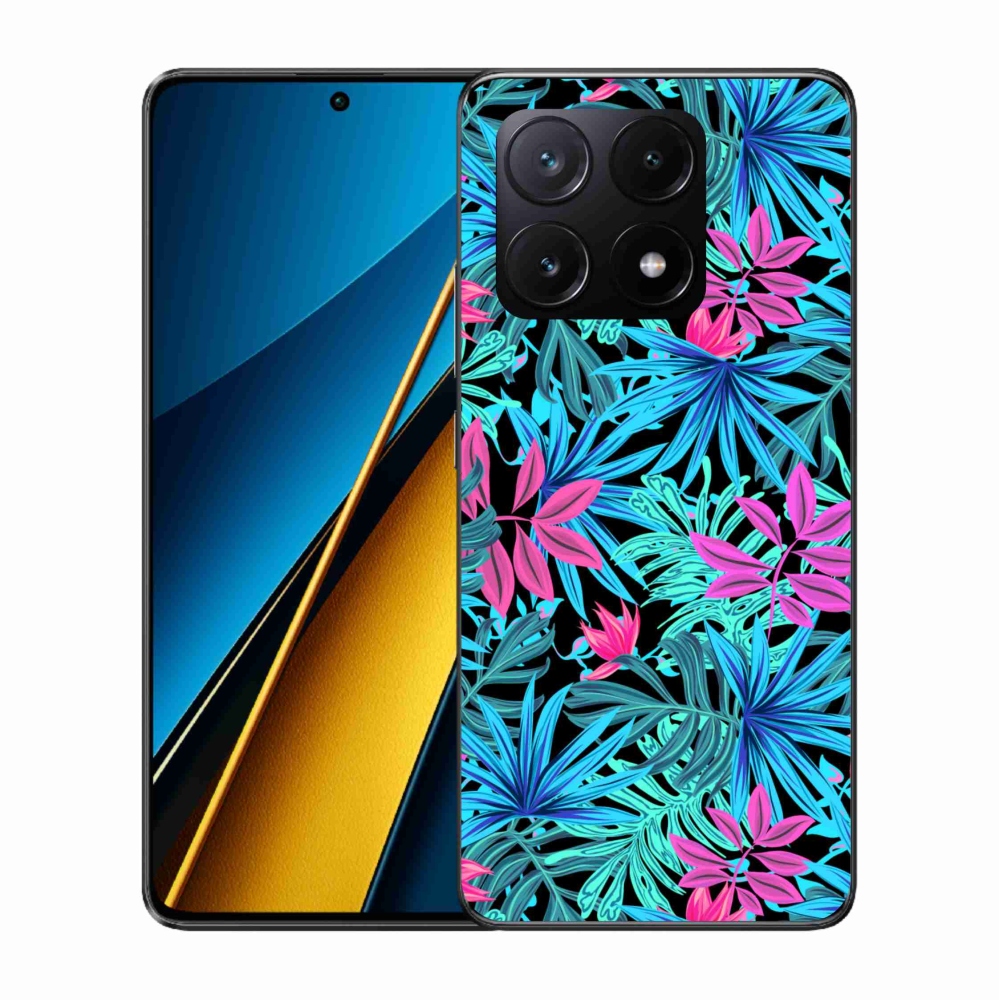 Gél borító mmCase a Xiaomi Poco X6 Pro 5G számára - virágok 3