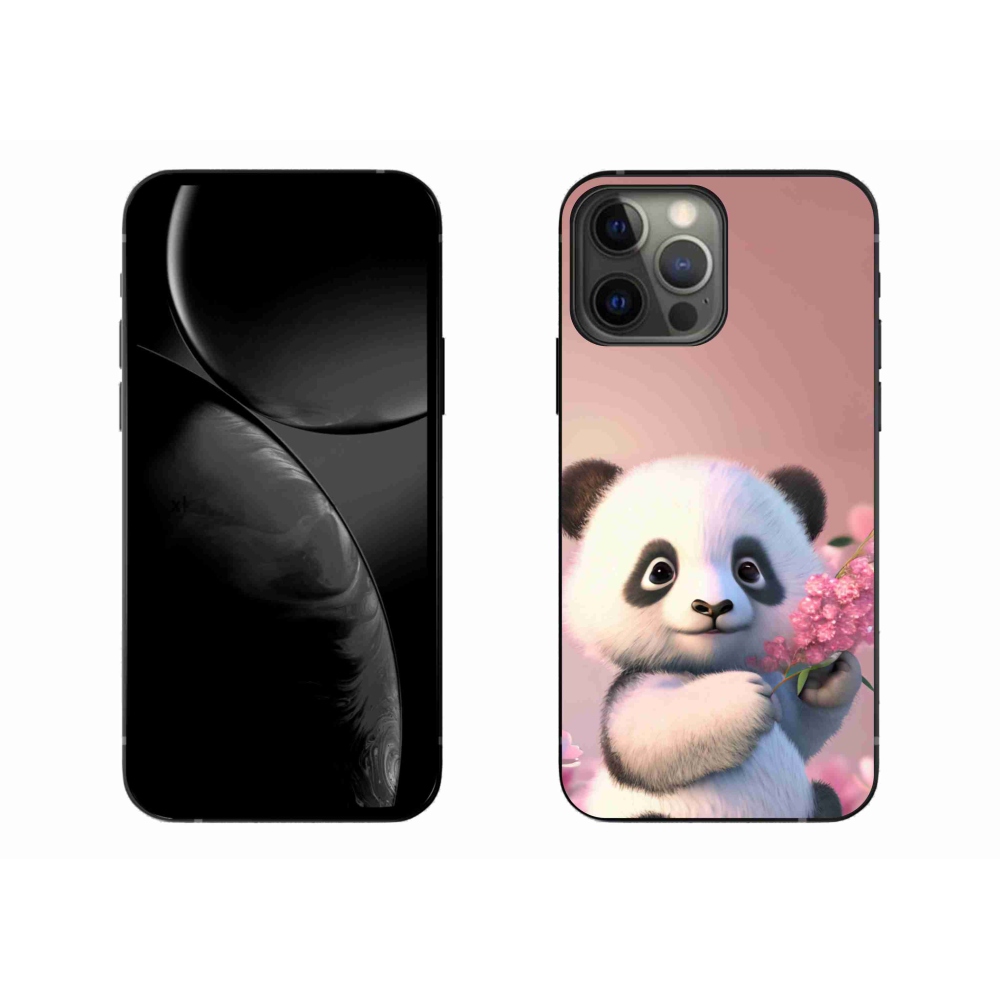 Gél borítás mmCase iPhone 13 Pro Max 6.7 készülékhez - aranyos panda