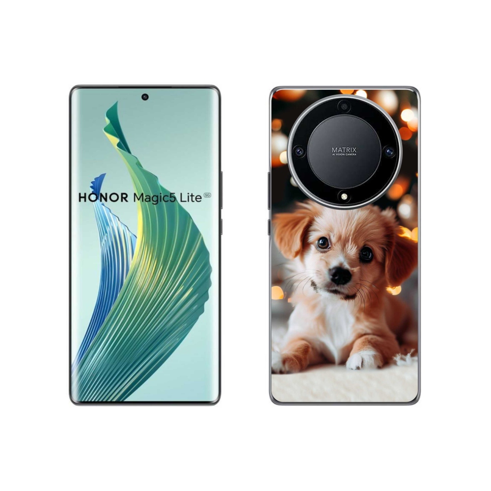 Gél borítás mmCase a Honor Magic 5 Lite 5G készülékhez - kölyökkutyakék