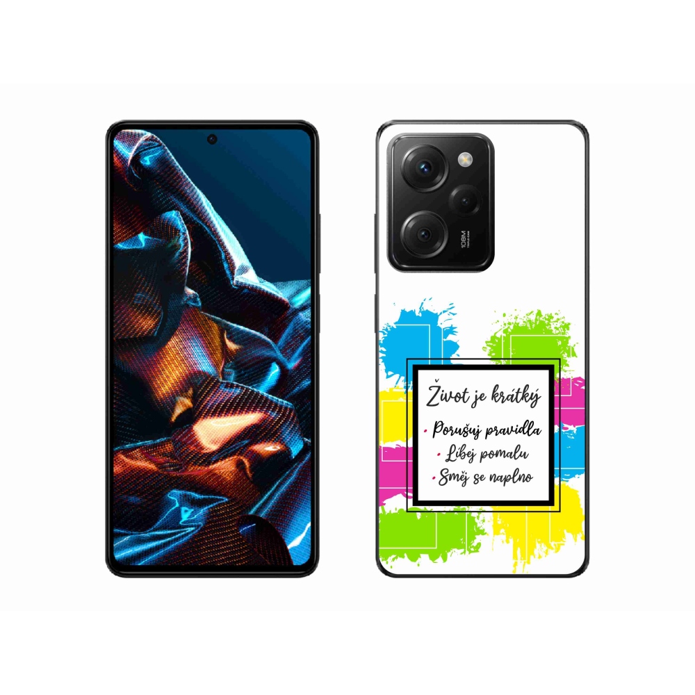 Gél borítás mmCase a Xiaomi Poco X5 Pro 5G számára - idézem 5 fehér háttér