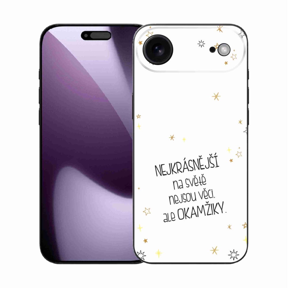 Gél borítás mmCase iPhone 17 Air készülékhez - idézet 4 fehér háttér