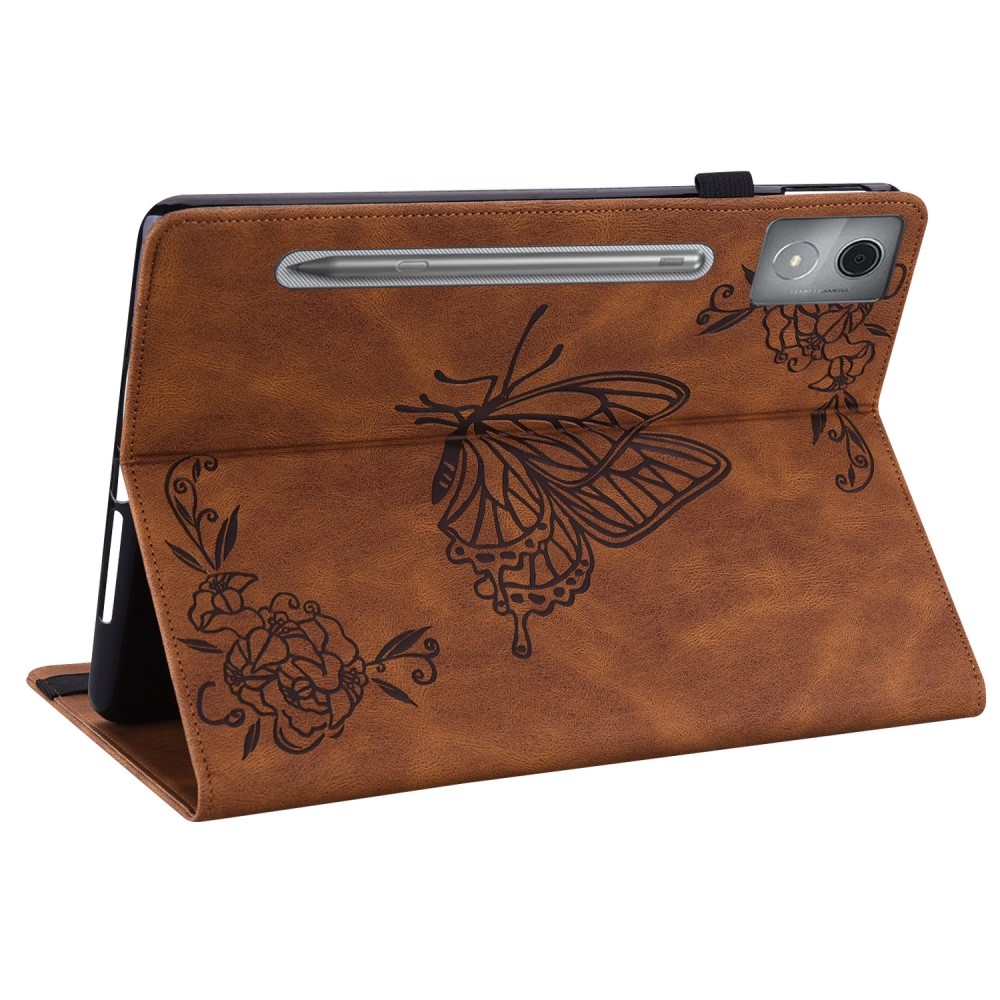 Pillangó táblagép tok Lenovo Idea Tab Pro 12.7 - barna