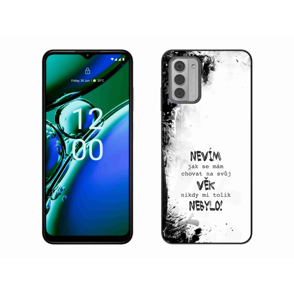 Gél borító mmCase a Nokia G42 készülékhez - vicces szöveg 14 fehér háttér