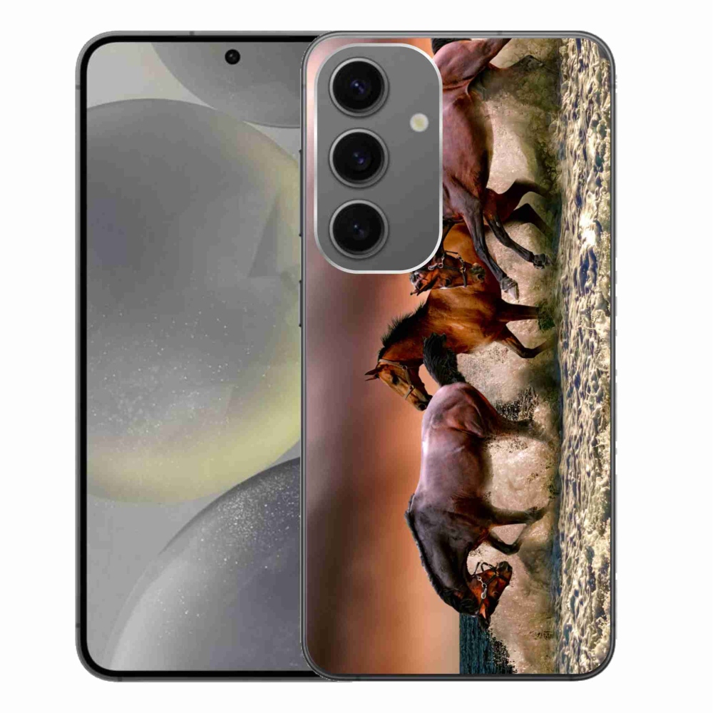 Gél tok mmCase a Samsung Galaxy S24+ készülékhez - lovak 1