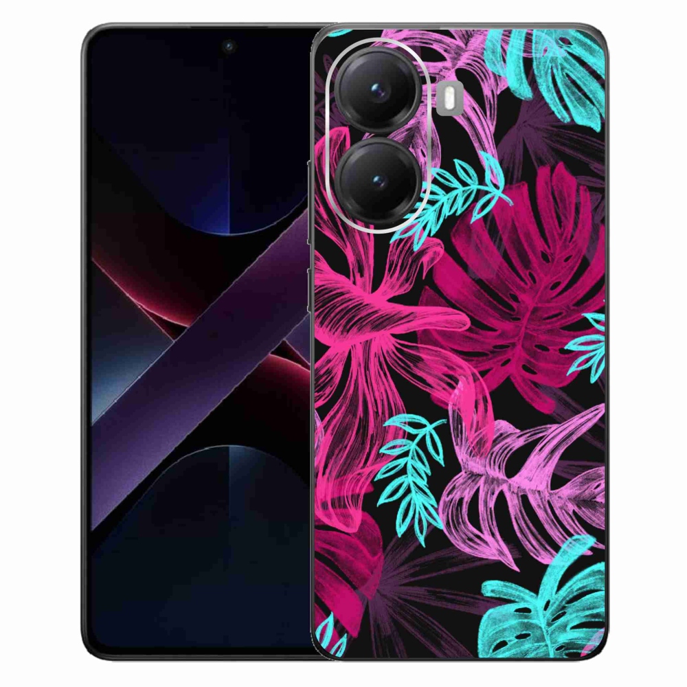 Gél borítás mmCase a Xiaomi Poco X7 Pro 5G számára - virágok 1