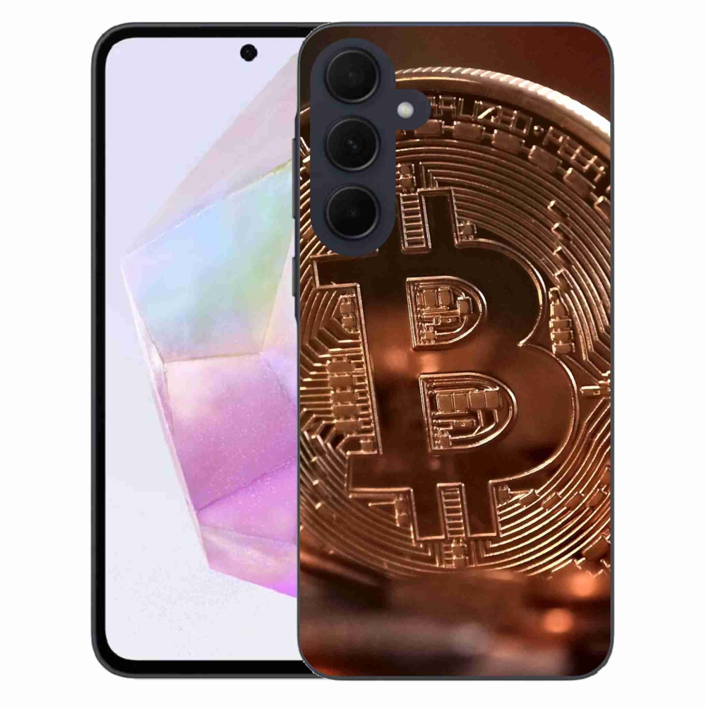 Gél borító mmCase a Samsung Galaxy A35 5G készülékhez - bitcoin
