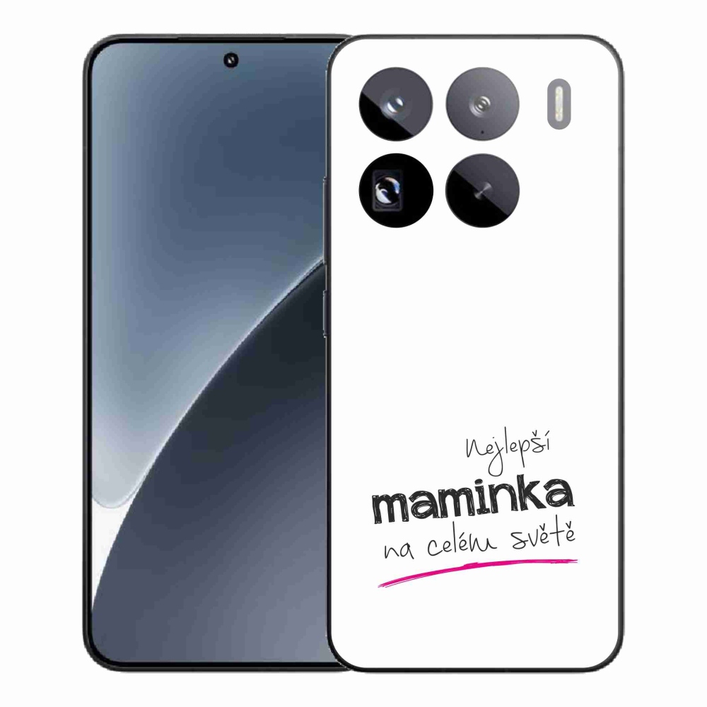 Gél borító mmCase a Xiaomi 15 Pro - legjobb anya 4 fehér háttérrel