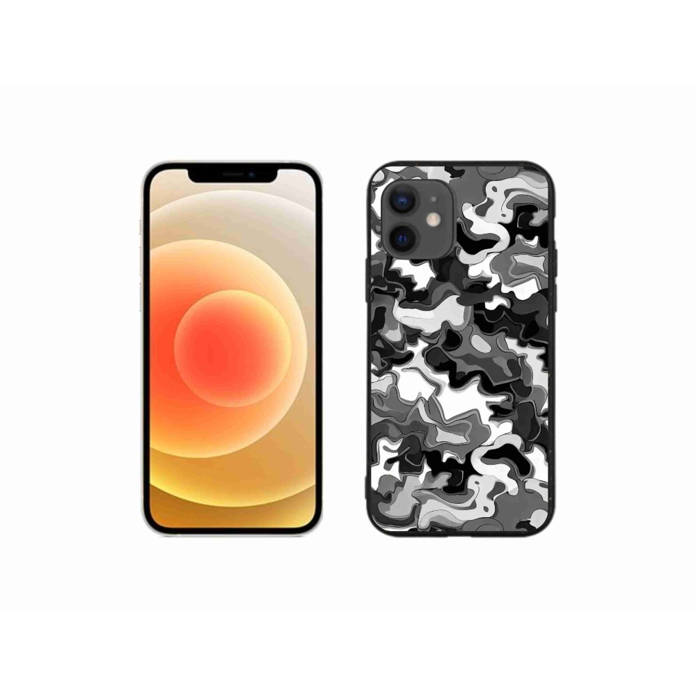 Zselés borítás mmCase iPhone 12 mini készülékhez - terepszínű minta 3