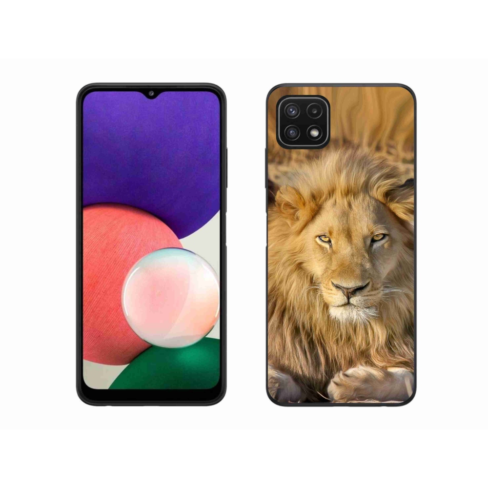Gél védőburkolat mmCase Samsung Galaxy A22 5G - Lion 2