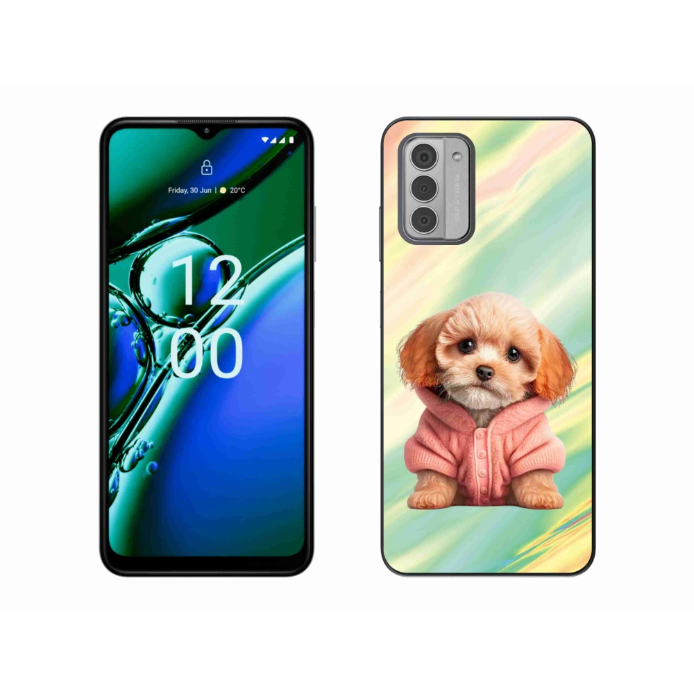 Zselés borítás mmCase a Nokia G42 készülékhez - pulóveres kiskutya