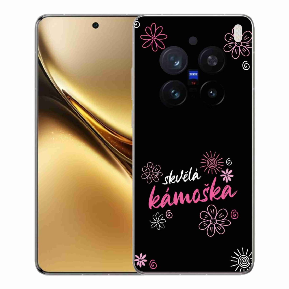 Gél borítás mmCase a Vivo X200 Pro 5G-n - nagyszerű haver fekete háttérrel