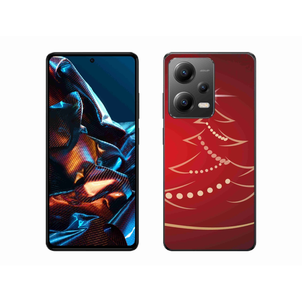 Gél borítás mmCase a Xiaomi Redmi Note 12 Pro 5G számára - karácsonyfa karikatúra