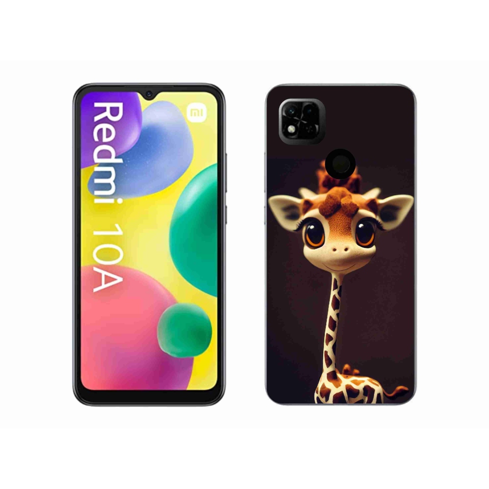 Gél borítás mmCase a Xiaomi Redmi 10A számára - kis zsiráf