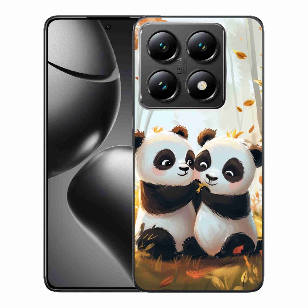 Gél borítás mmCase a Xiaomi 14T Pro számára - pandák