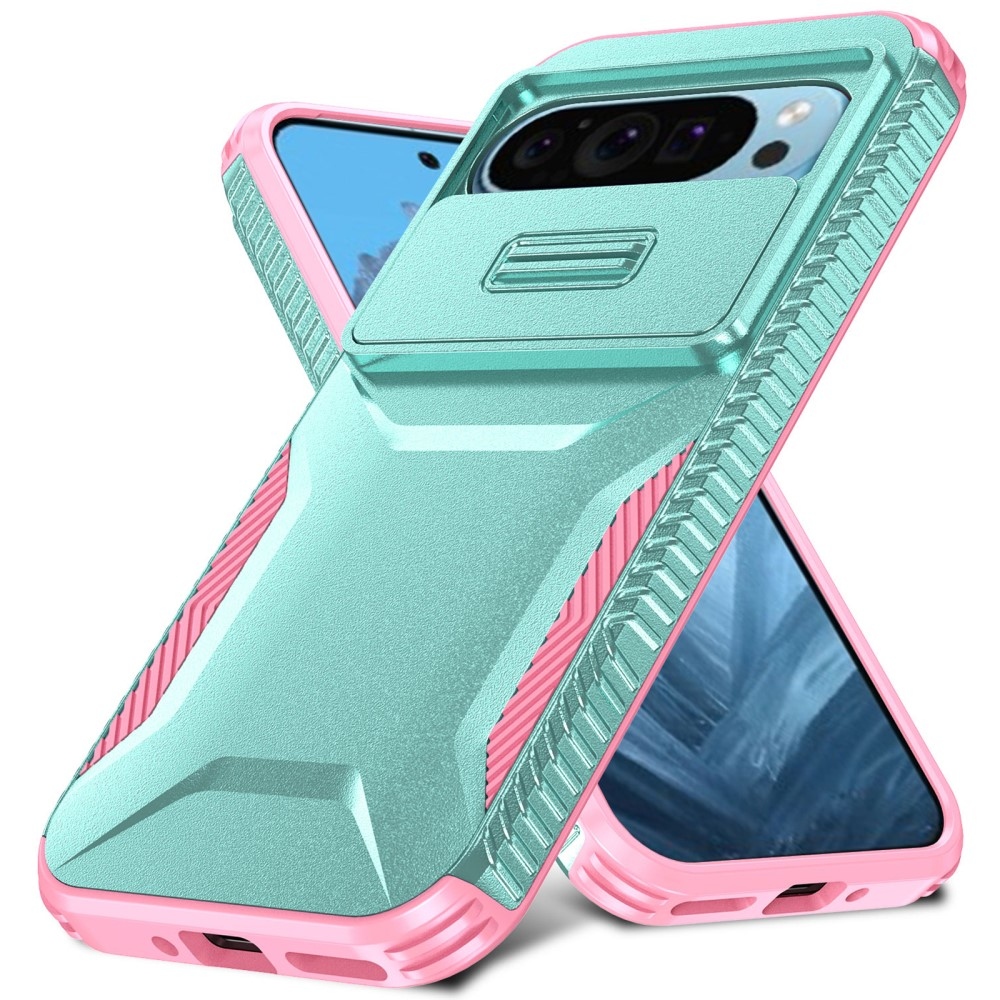 Fedél ellenálló borítás a Google Pixel 9/9 Pro készülékhez - teal/pink