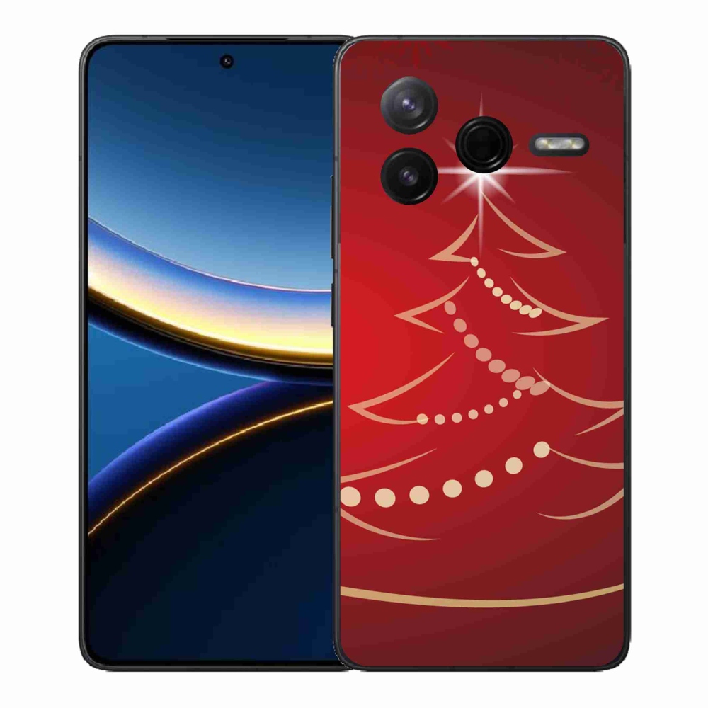 Gél borítás mmCase a Xiaomi Poco F7 Pro számára - karácsonyfa karikatúra