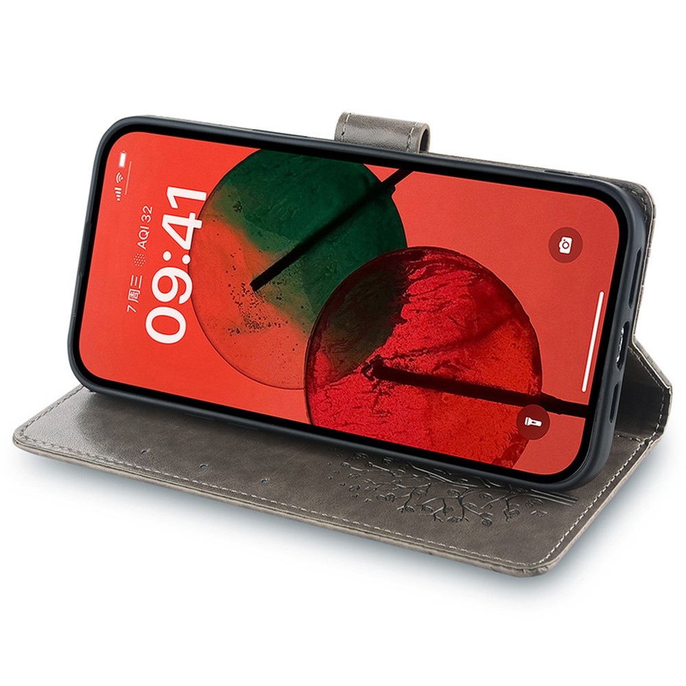 Fa könyvtáska Huawei Pura 70 Ultra készülékhez - szürke