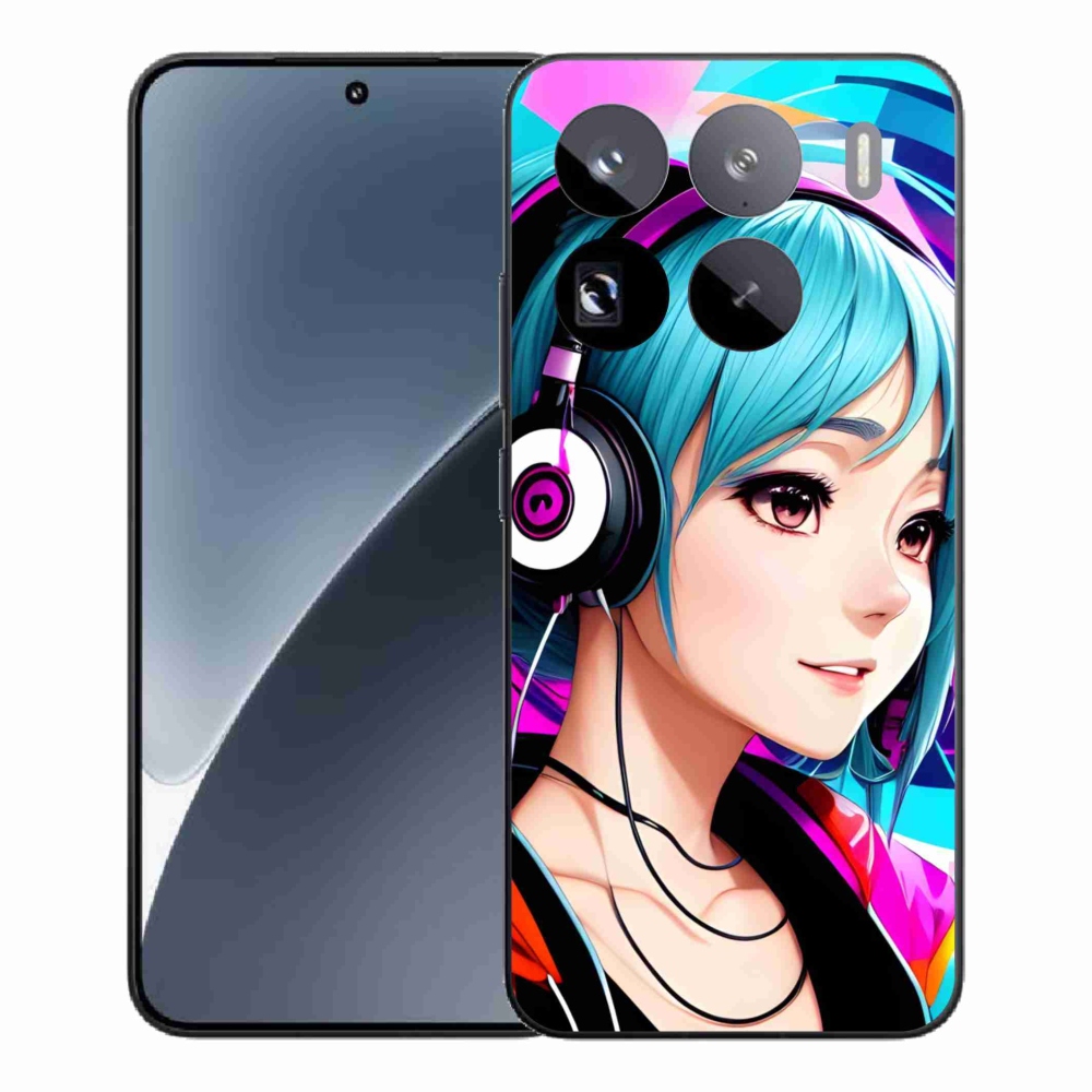 Gél borítás mmCase a Xiaomi 15 Pro-hoz - lány fejhallgatóval