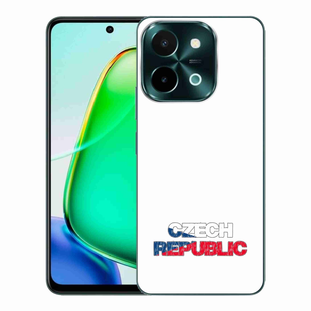 Gél borító mmCase a Vivo Y28-hoz - Csehország fehér háttér