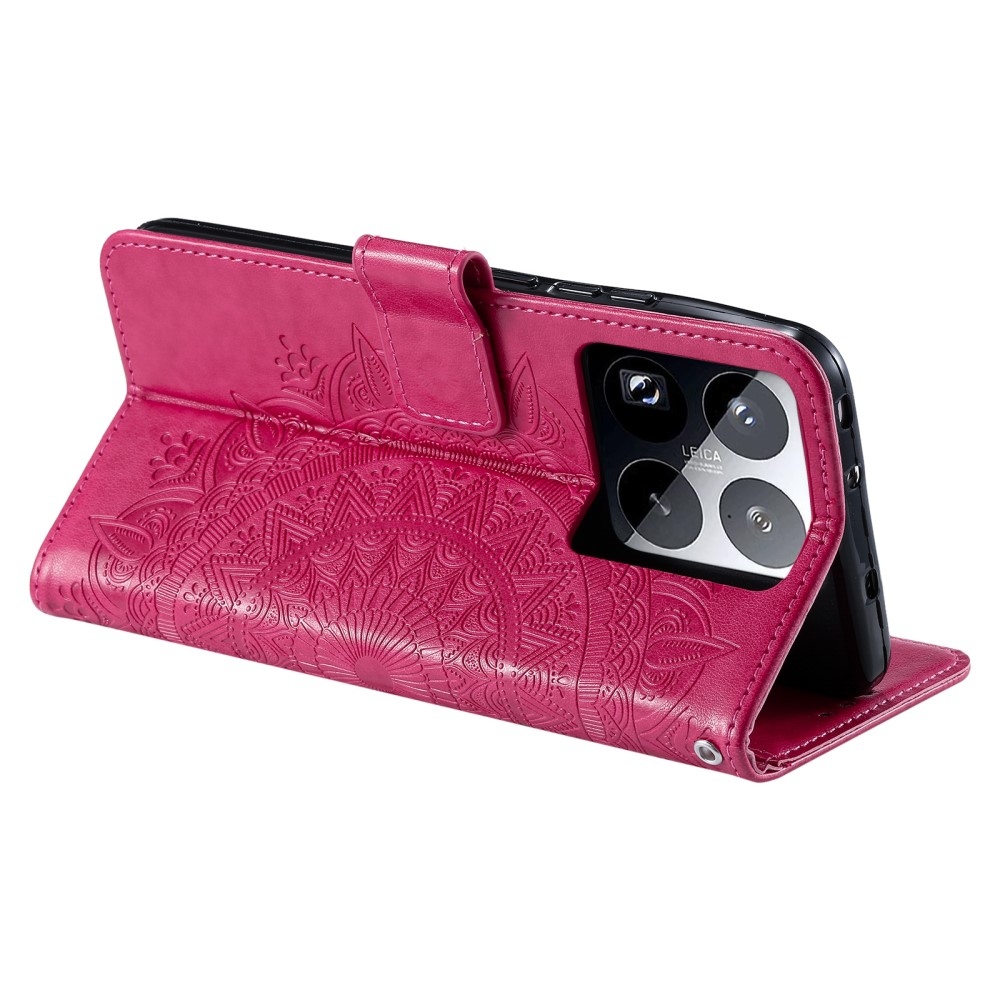 Mandala könyv tok a Xiaomi 15 Pro-hoz - rózsaszínű