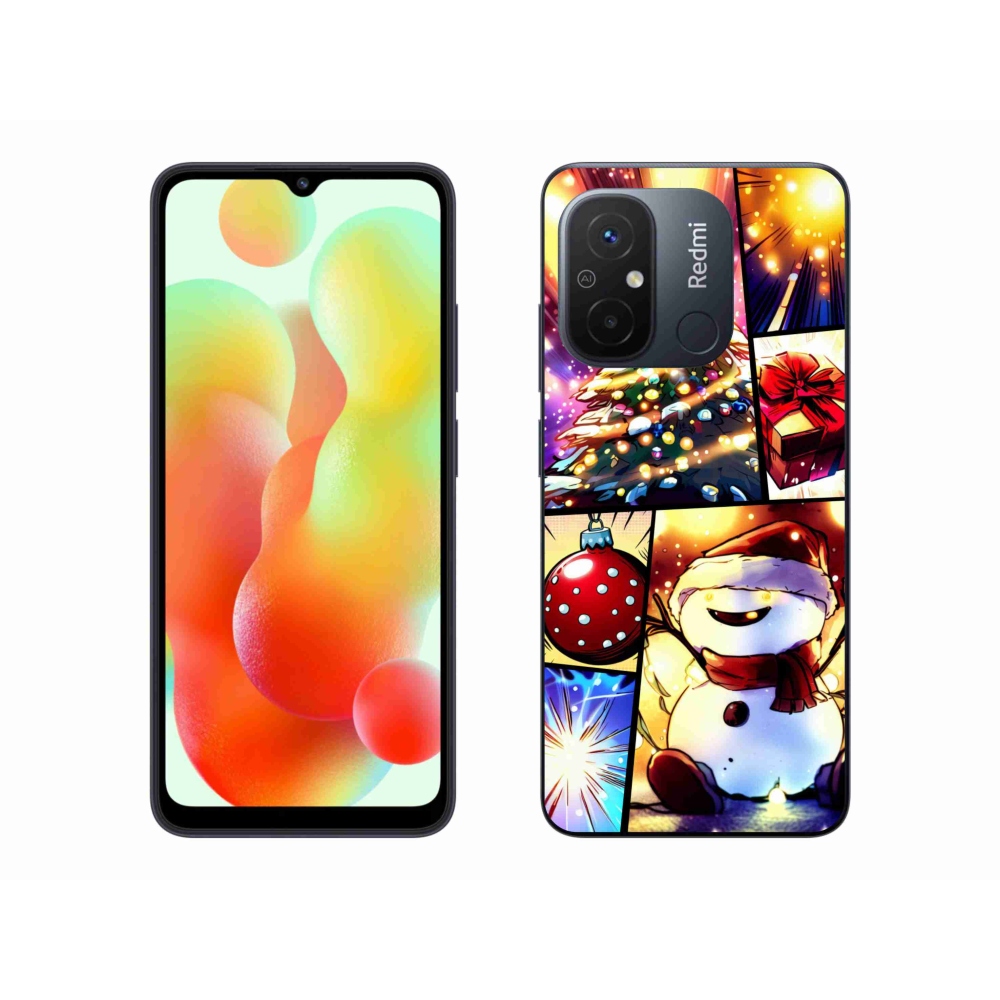 Gél borító mmCase a Xiaomi Redmi 12C-hez - karácsonyi motívumok 1