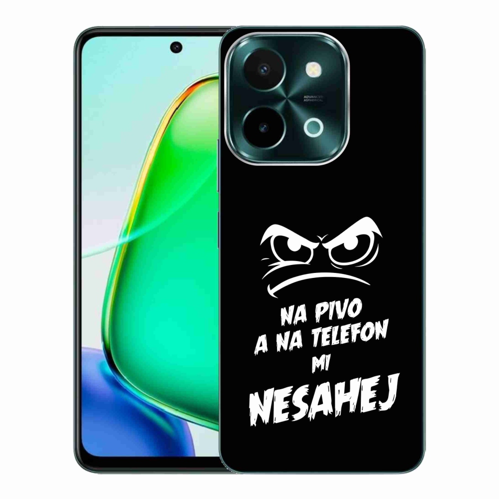 Gél borító mmCase a Vivo Y28-hoz - sör motívum 2 fekete háttérrel