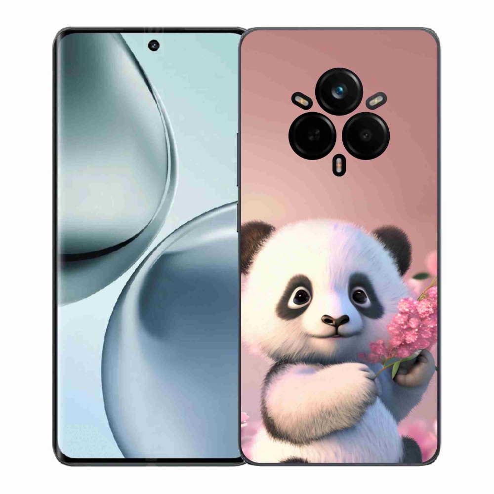 Gél borítás mmCase a Realme 14 Pro 5G számára - aranyos panda
