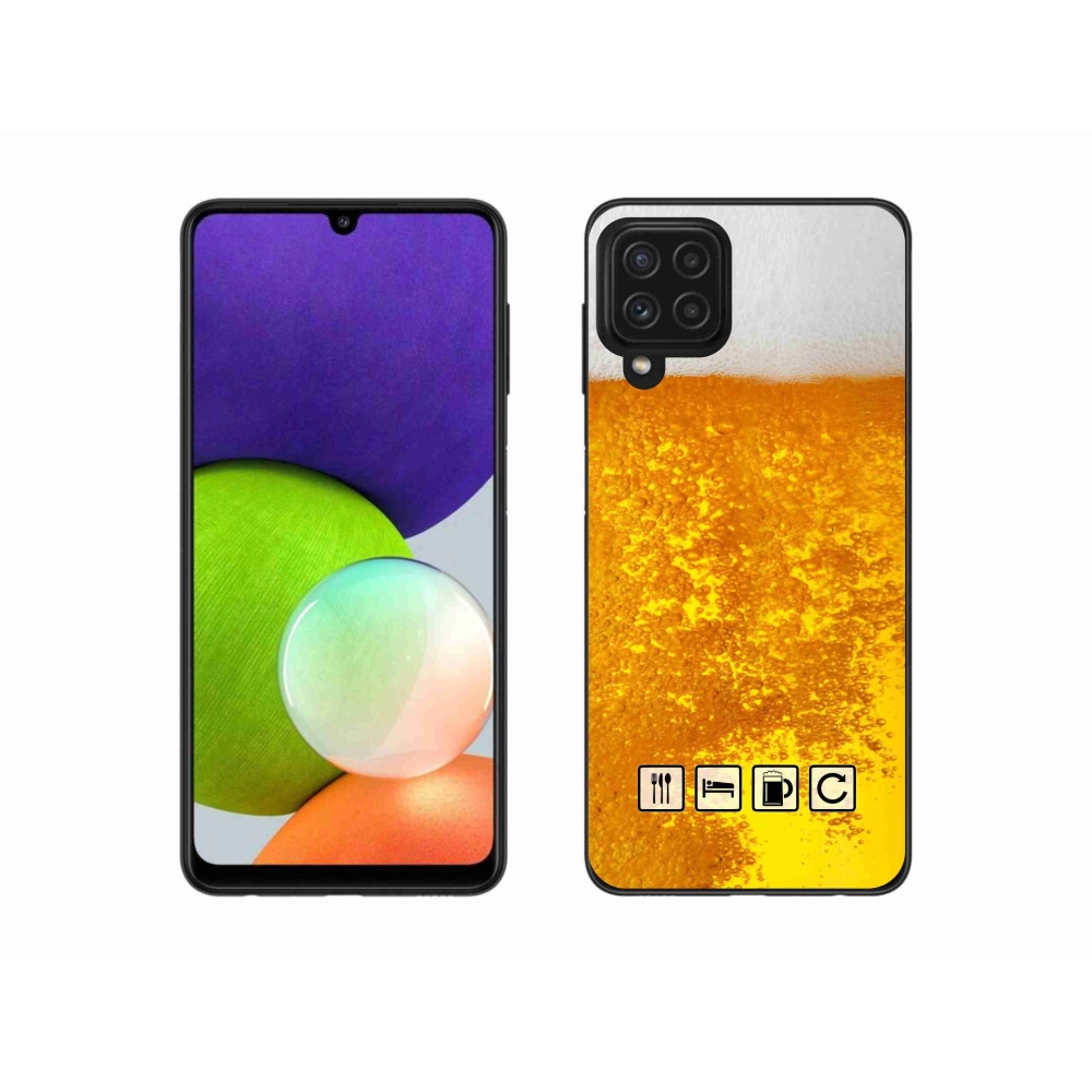 Gél borító mmCase Samsung Galaxy A22 4G - sör motívum 3