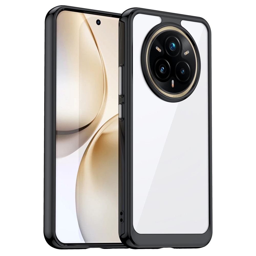 Gél tok fix hátlappal a Realme 14 Pro+ 5G készülékhez - fekete