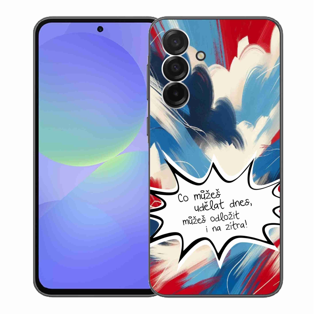 Gél borítás mmCase Samsung Galaxy A36 5G - vicces szöveg 9 fehér háttér