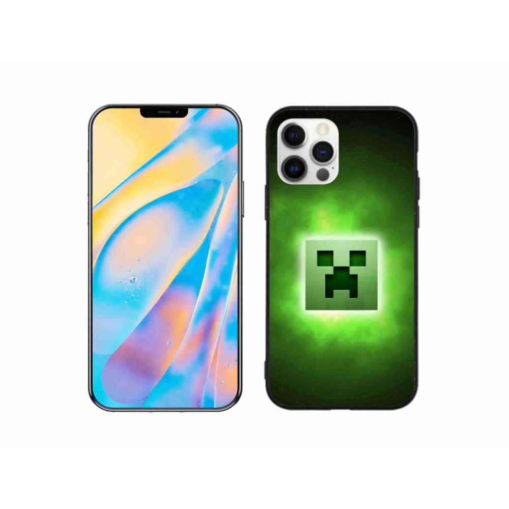 Gél borítás mmCase iPhone 12 készülékhez - minecraft
