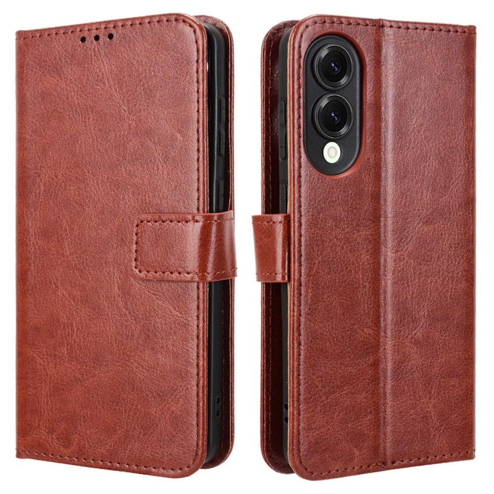 Őrült könyv tok Samsung Galaxy S25 Edge készülékhez - barna