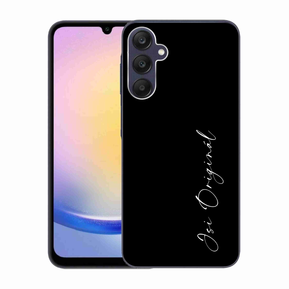 Gél borító mmCase a Samsung Galaxy A25 5G - te vagy az eredeti fekete háttérrel