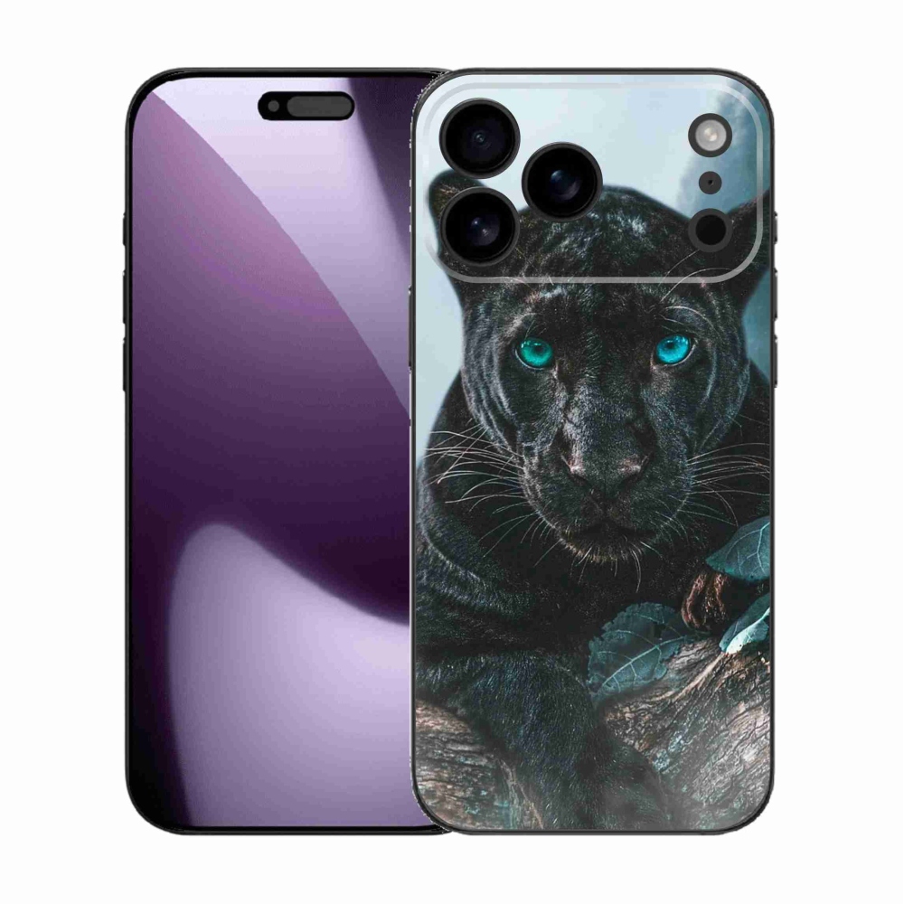 Zselés borítás mmCase iPhone 17 Pro Max készülékhez - fekete párduc